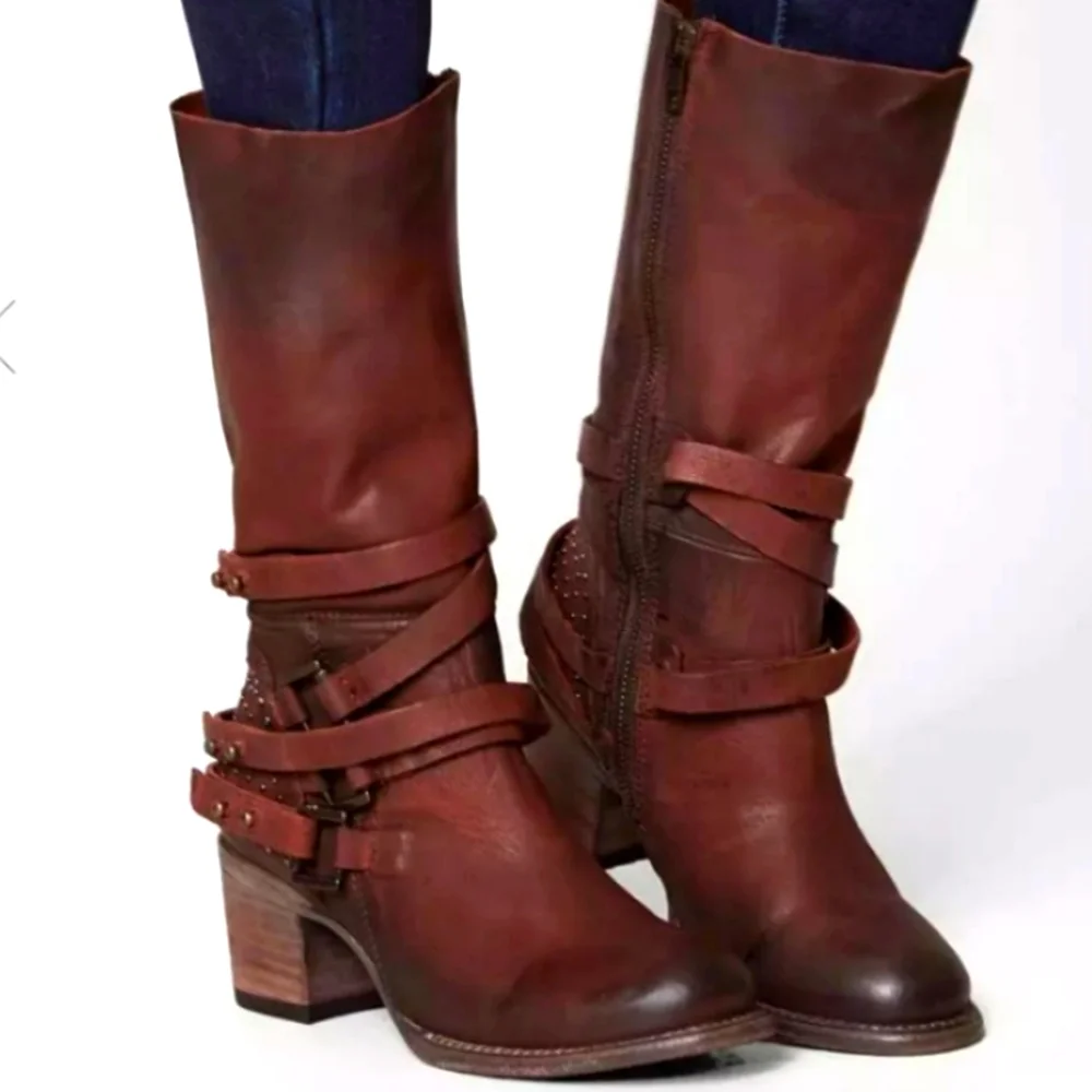 Freebird COY Rust Boots Size 9 - Picture 12 of 12